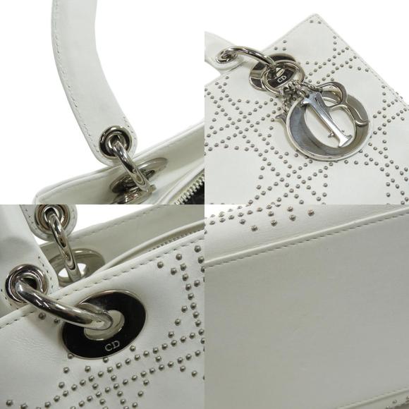Christian Dior Handbag Leather White - Picture 6 of 9